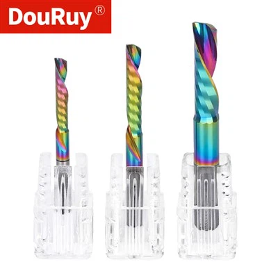 1 Flute Down Cut End Mill With Coating